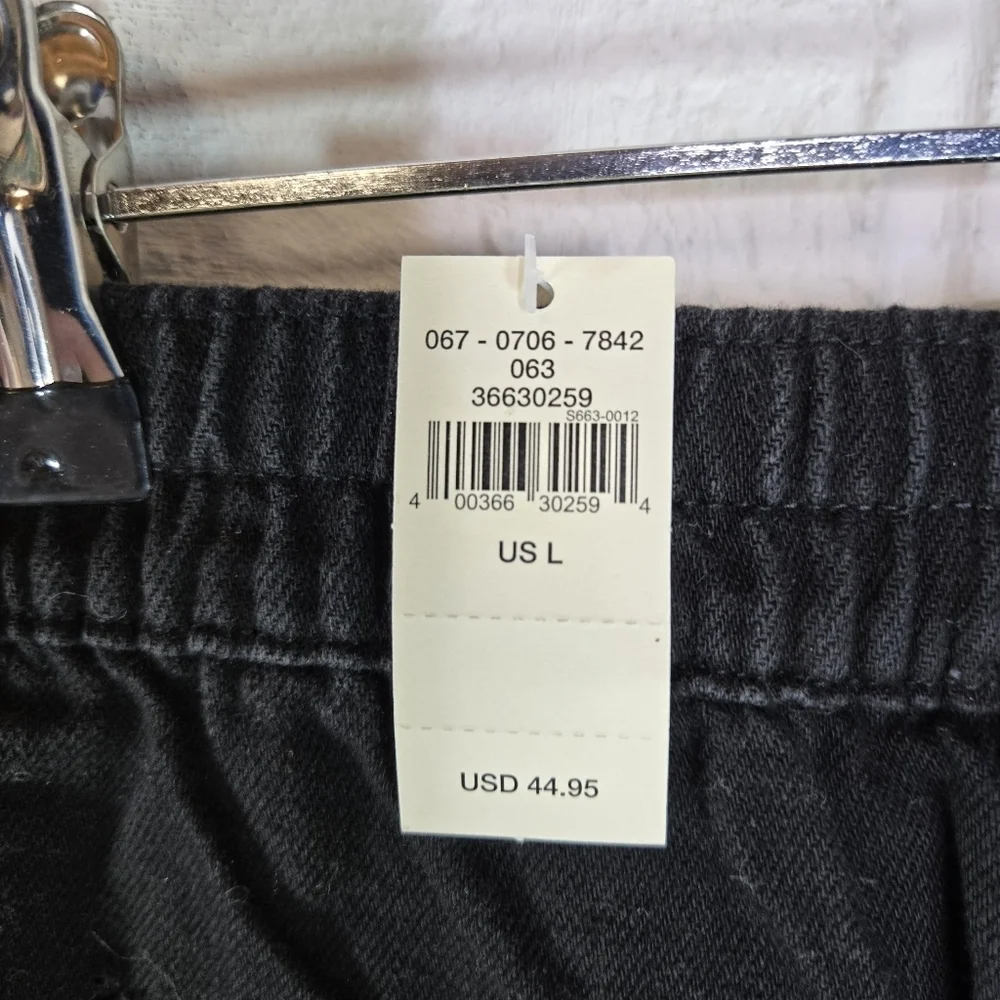 Aerie black distressed denim jean shorts new